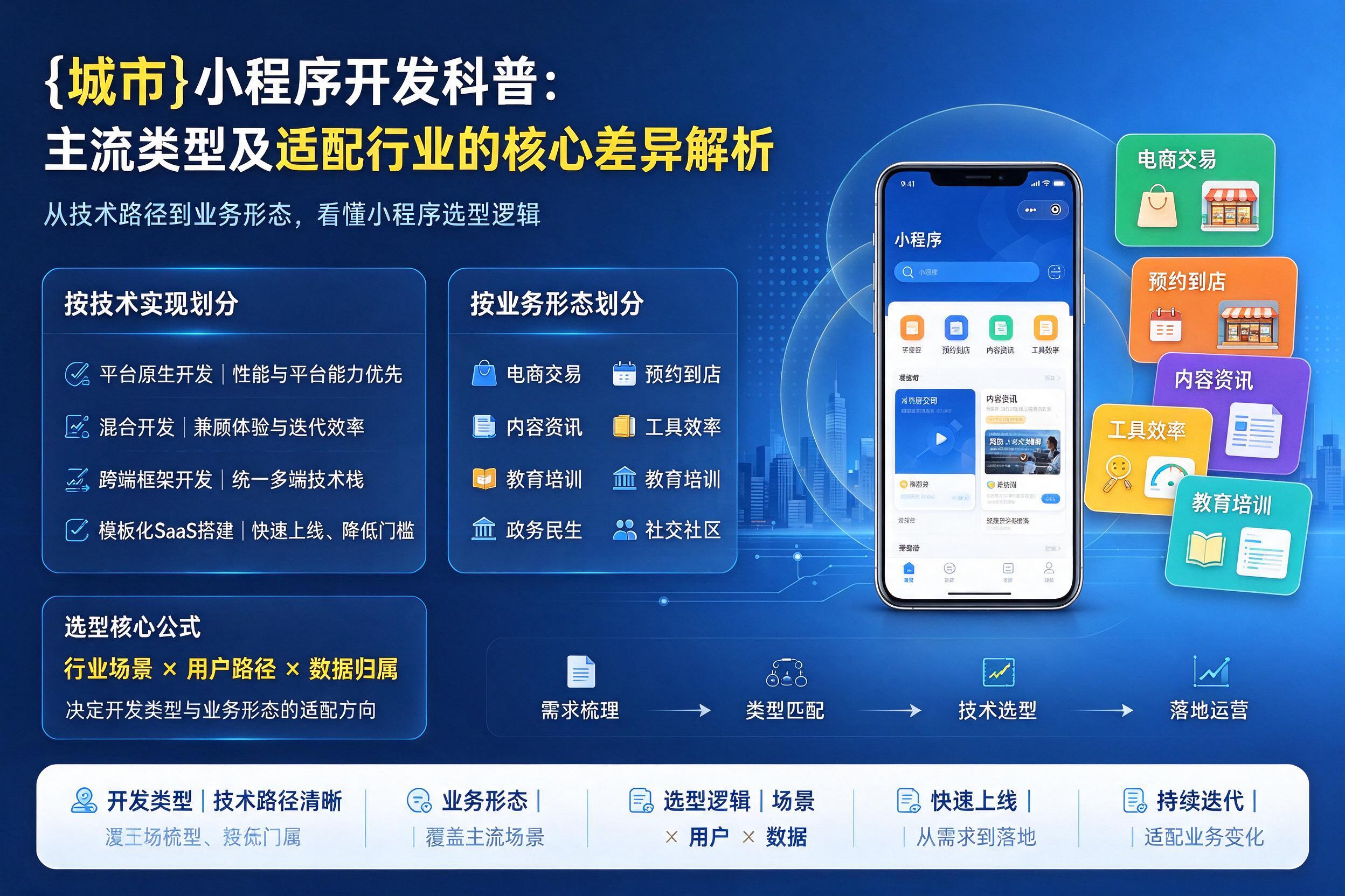资阳小程序开发科普：主流类型及适配行业的核心差异解析